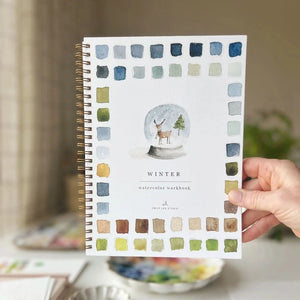 WW-WINTER WINTER WATERCOLOUR WORKBOOK-Uncategorised-EMILY LEX STUDIO-Coriander