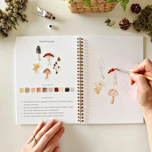WATERCOLOUR WORKBOOK | WOODLAND-Fun and Games-EMILY LEX STUDIO-Coriander