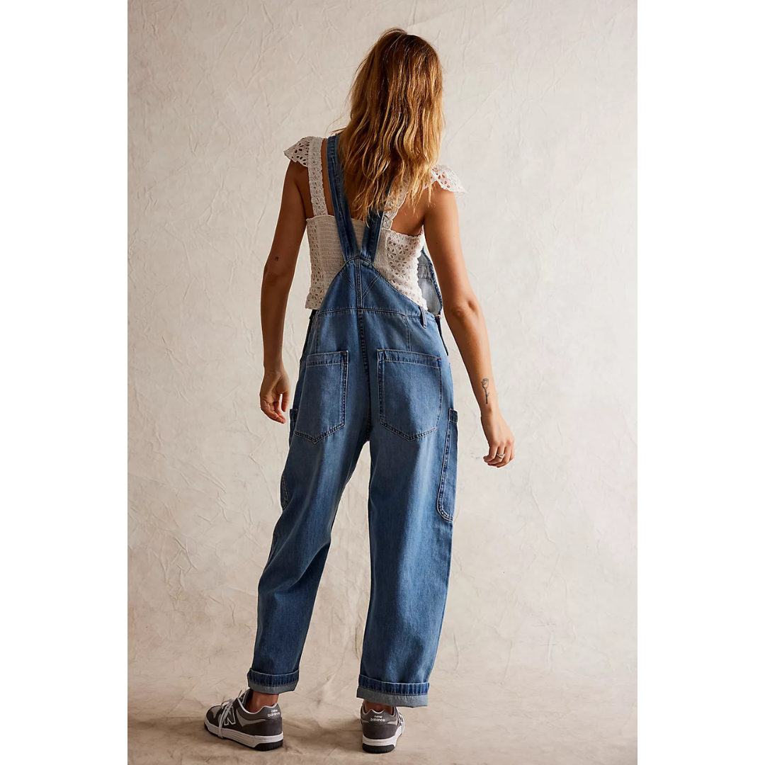 WAY BACK OVERALLS-Denim-FREE PEOPLE-Coriander