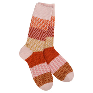 WEEKEND GALLERY CREW WOMEN'S SOCKS-Socks-WORLD'S SOFTEST-BRANDY-Coriander