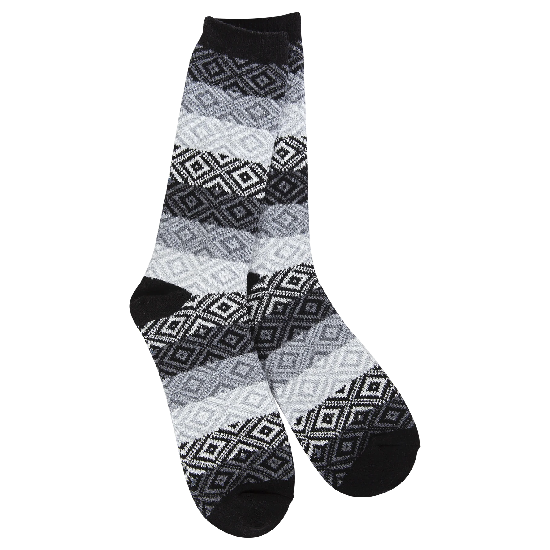 WEEKEND GEM CREW SOCK-Socks & Footwear-WORLD'S SOFTEST-BLACK-Coriander