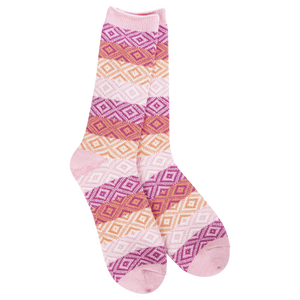 WEEKEND GEM CREW SOCK-Socks & Footwear-WORLD'S SOFTEST-PINK-Coriander