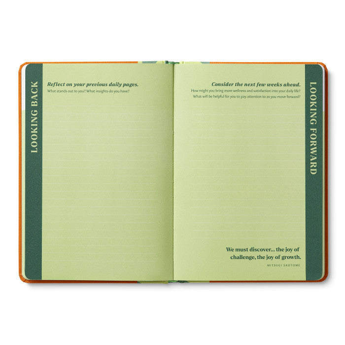 WELLNESS EVERY DAY GUIDED JOURNAL-Books & Stationery-COMPENDIUM-Coriander