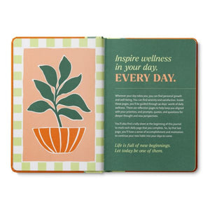 WELLNESS EVERY DAY GUIDED JOURNAL-Books & Stationery-COMPENDIUM-Coriander