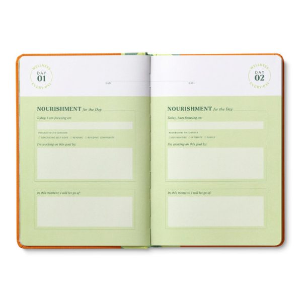 WELLNESS EVERY DAY GUIDED JOURNAL-Books & Stationery-COMPENDIUM-Coriander