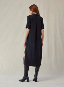 WESTERN YOKE DUSTER DRESS-Dresses-BELLA DAHL-Coriander