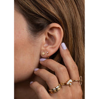 WHITE OPAL SUN STUDS-Jewellery-JAX KELLY-Coriander