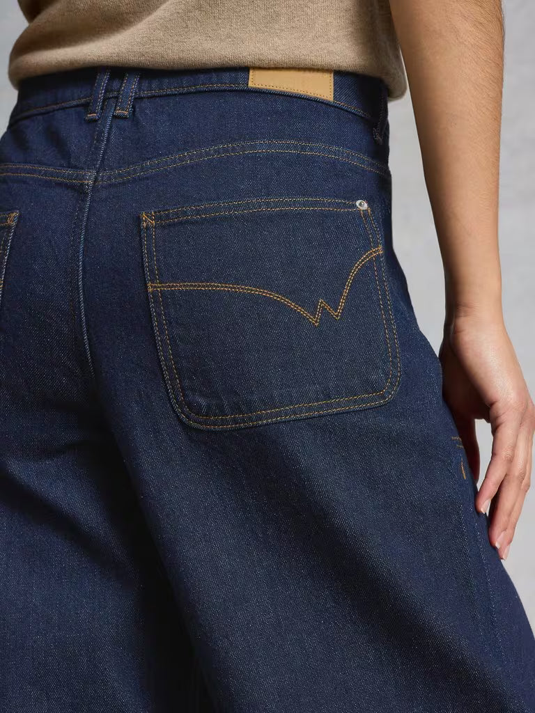 WIDE LEG CROP JEANS | TIA