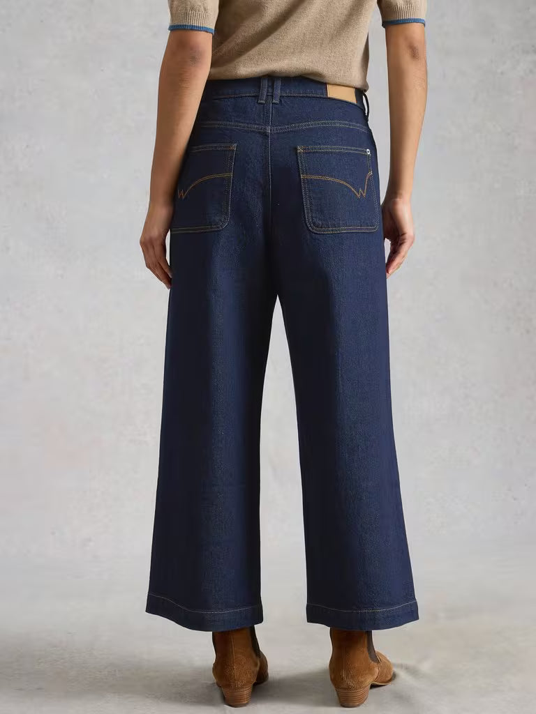 WIDE LEG CROP JEANS | TIA