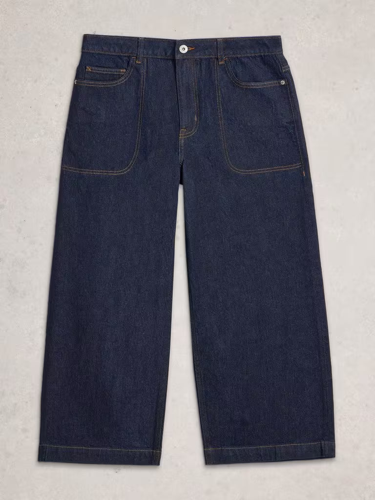 WIDE LEG CROP JEANS | TIA