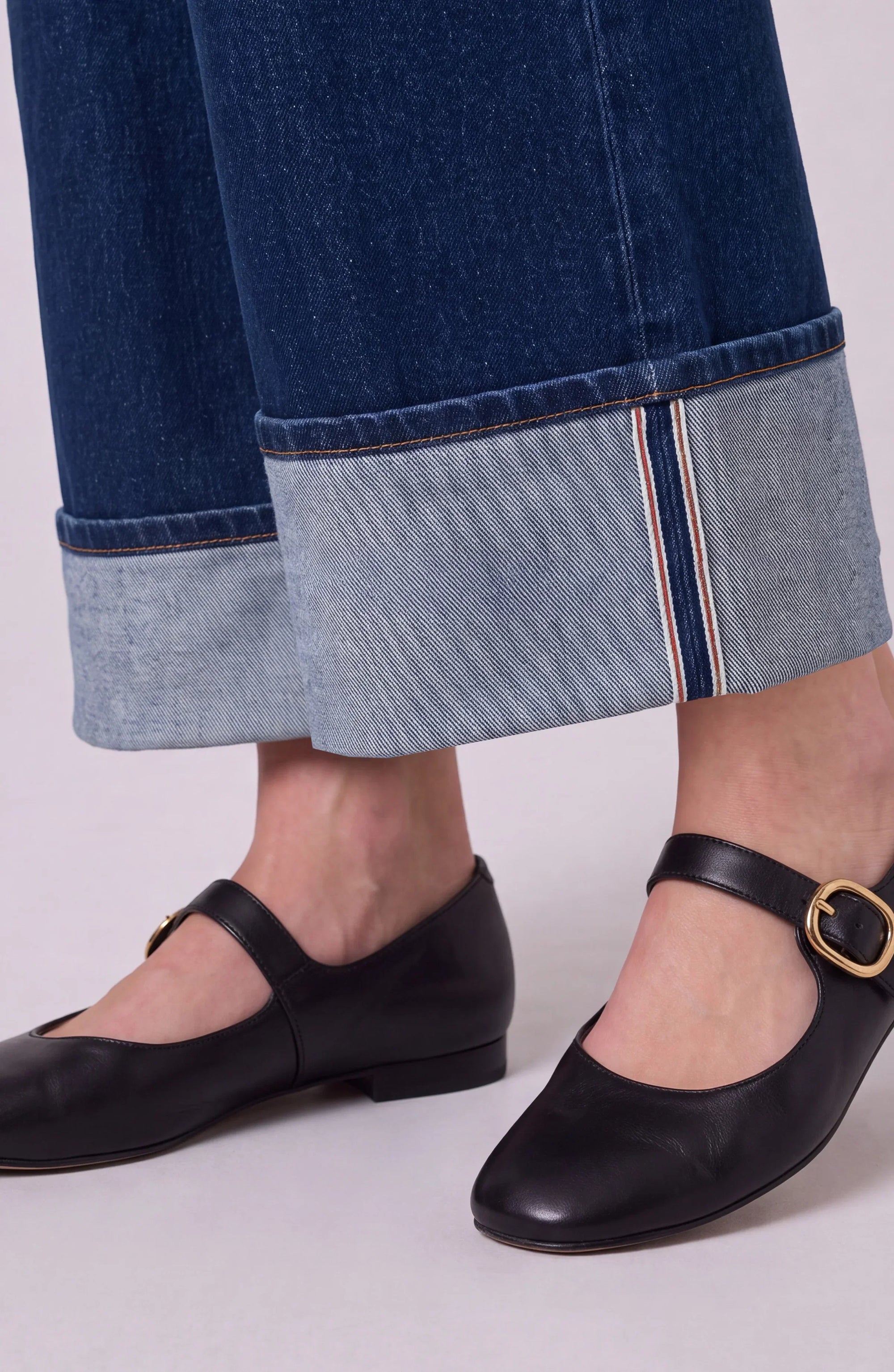WIDE LEG CUFFED DENIM | MORGAN HIGHRISE