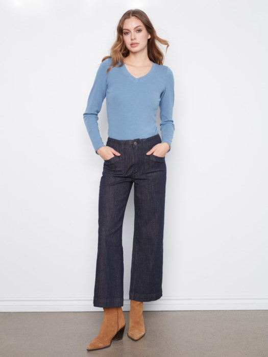 WIDE LEG DENIM | CROP FLARE