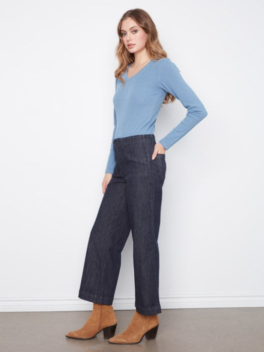 WIDE LEG DENIM | CROP FLARE