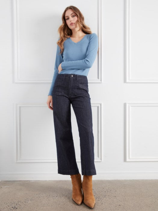 WIDE LEG DENIM | CROP FLARE