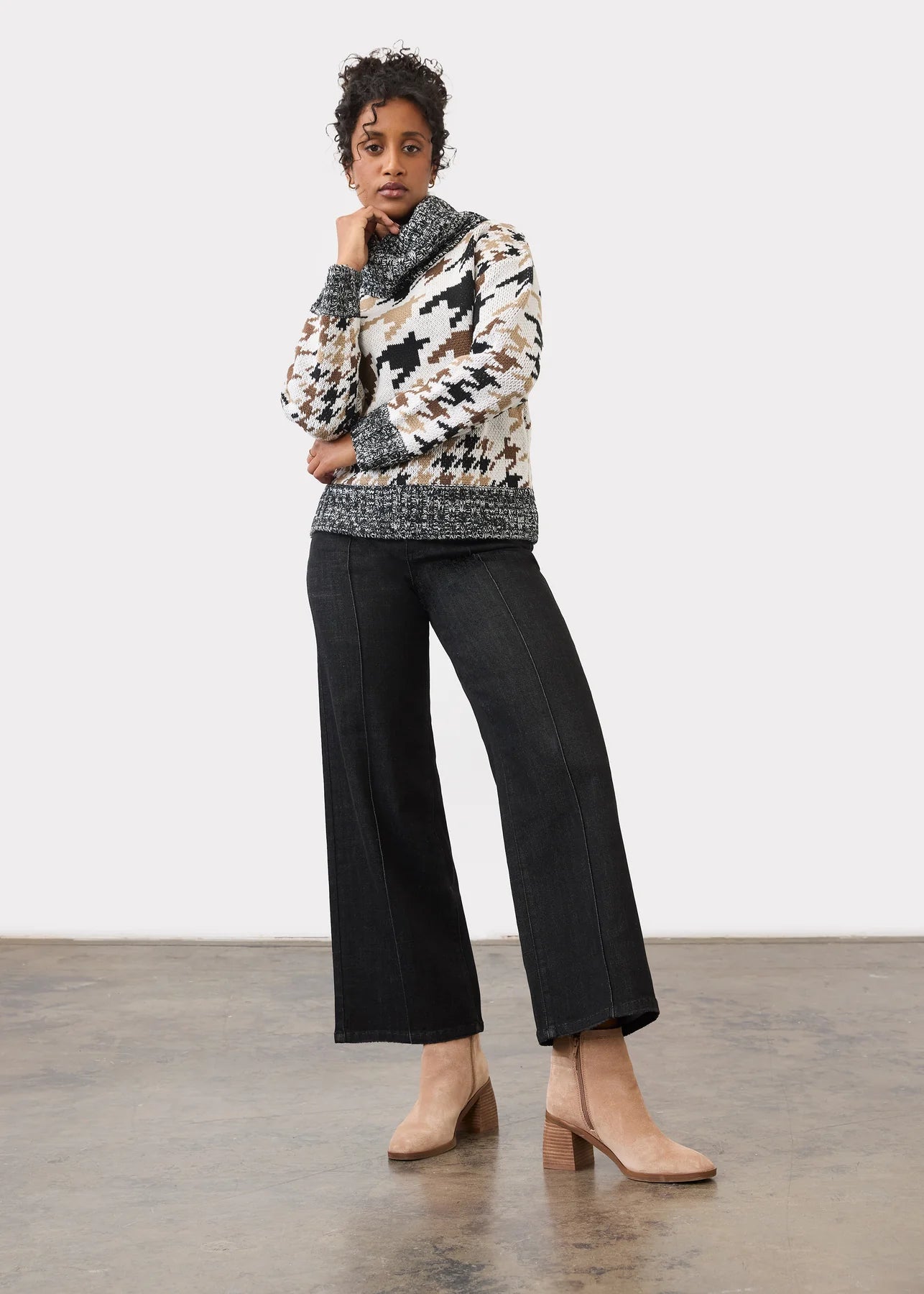 WIDE LEG DENIM | OLIVIA PINTUCK-Denim-FRENCH DRESSING JEANS-2-DEEP BLACK-Coriander