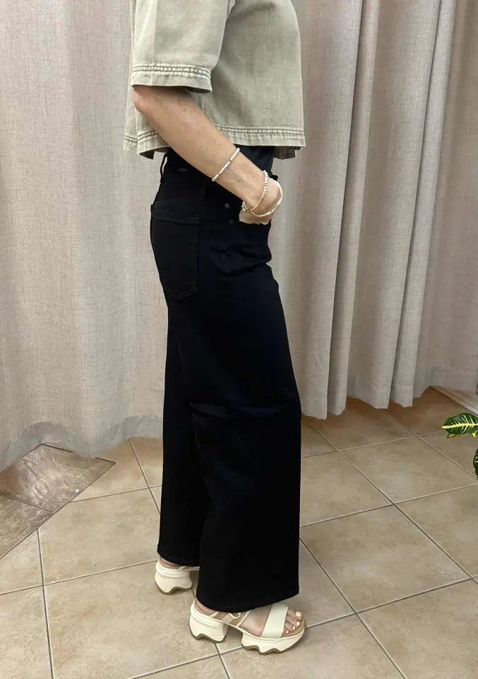 WIDE LEG JEANS | STRIDE CROP-Denim-LIVERPOOL-4-BLACK RINSE-Coriander