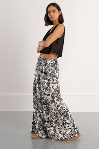 WIDE LEG PANT | HAWAII-Bottom-MOLLY BRACKEN-Coriander