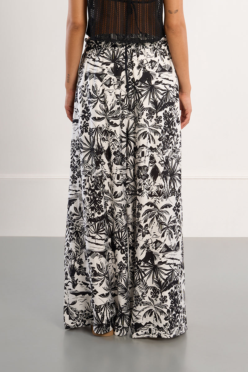 WIDE LEG PANT | HAWAII-Bottom-MOLLY BRACKEN-Coriander
