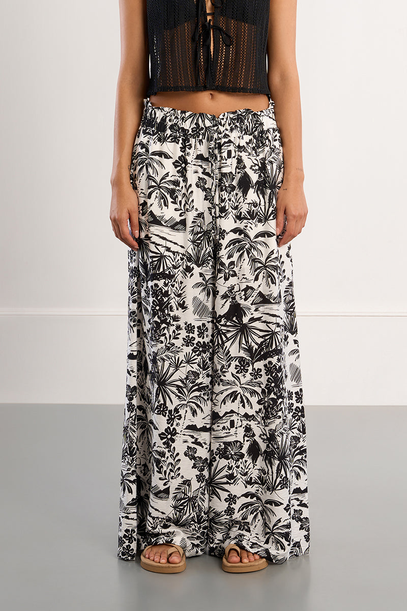 WIDE LEG PANT | HAWAII-Bottom-MOLLY BRACKEN-Coriander