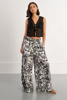 WIDE LEG PANT | HAWAII-Bottom-MOLLY BRACKEN-SMALL-BLACK HAWAI-Coriander