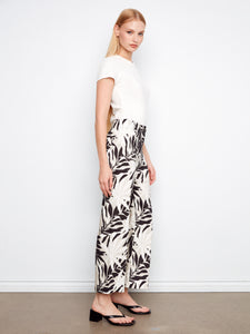 WIDE LEG PANT | PRINTED-Bottoms-CHARLIE B-Coriander