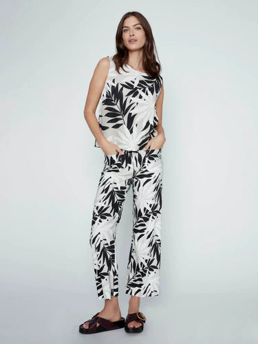 WIDE LEG PANT | PRINTED-Bottoms-CHARLIE B-Coriander