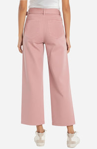 WIDE LEG PANT | SELF BELT STRIDE-Bottoms-LIVERPOOL-Coriander