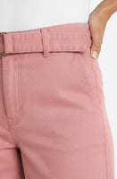 WIDE LEG PANT | SELF BELT STRIDE-Bottoms-LIVERPOOL-Coriander