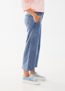 WIDE LEG PULL-ON LIGHTWEIGHT PANT-Denim-FRENCH DRESSING JEANS-Coriander