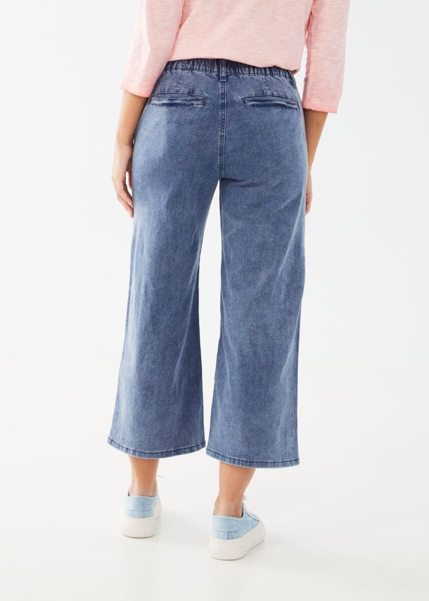 WIDE LEG PULL-ON LIGHTWEIGHT PANT-Denim-FRENCH DRESSING JEANS-Coriander