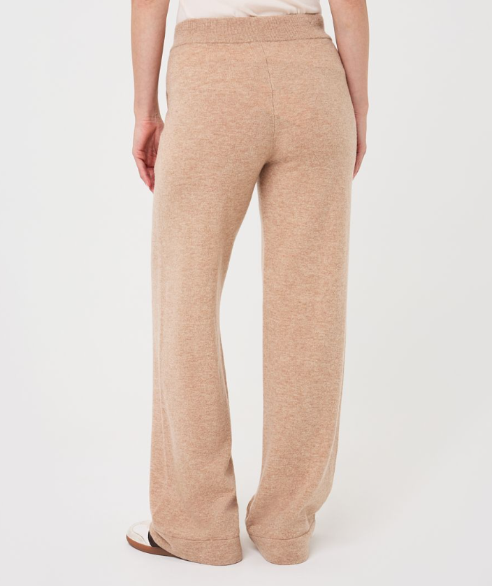 WIDE LEG TROUSER | FINE CHAIN WOOL
