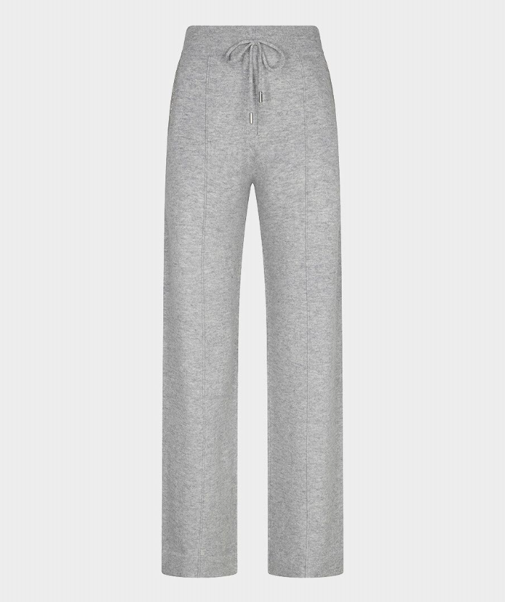 WIDE LEG TROUSER | FINE CHAIN WOOL