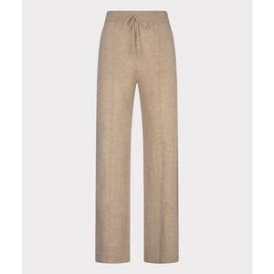 WIDE LEG TROUSER | FINE CHAIN WOOL-Uncategorised-ESQUALO-SMALL-SAND-Coriander