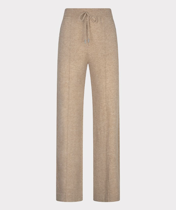 WIDE LEG TROUSER | FINE CHAIN WOOL