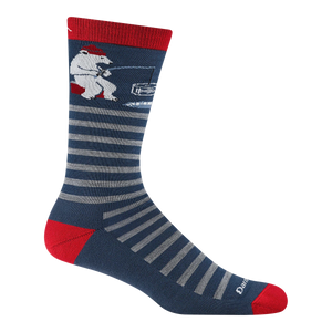 WILD LIFE MEN'S CREW SOCKS-Socks & Footwear-DARN TOUGH-LARGE-POLAR BEAR LAKE-Coriander