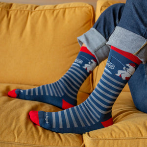 WILD LIFE MEN'S CREW SOCKS-Socks & Footwear-DARN TOUGH-Coriander