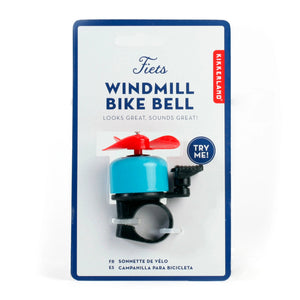 WINDMILL BIKE BELL-bicycle bell-KIKKERLAND DESIGNS-Coriander