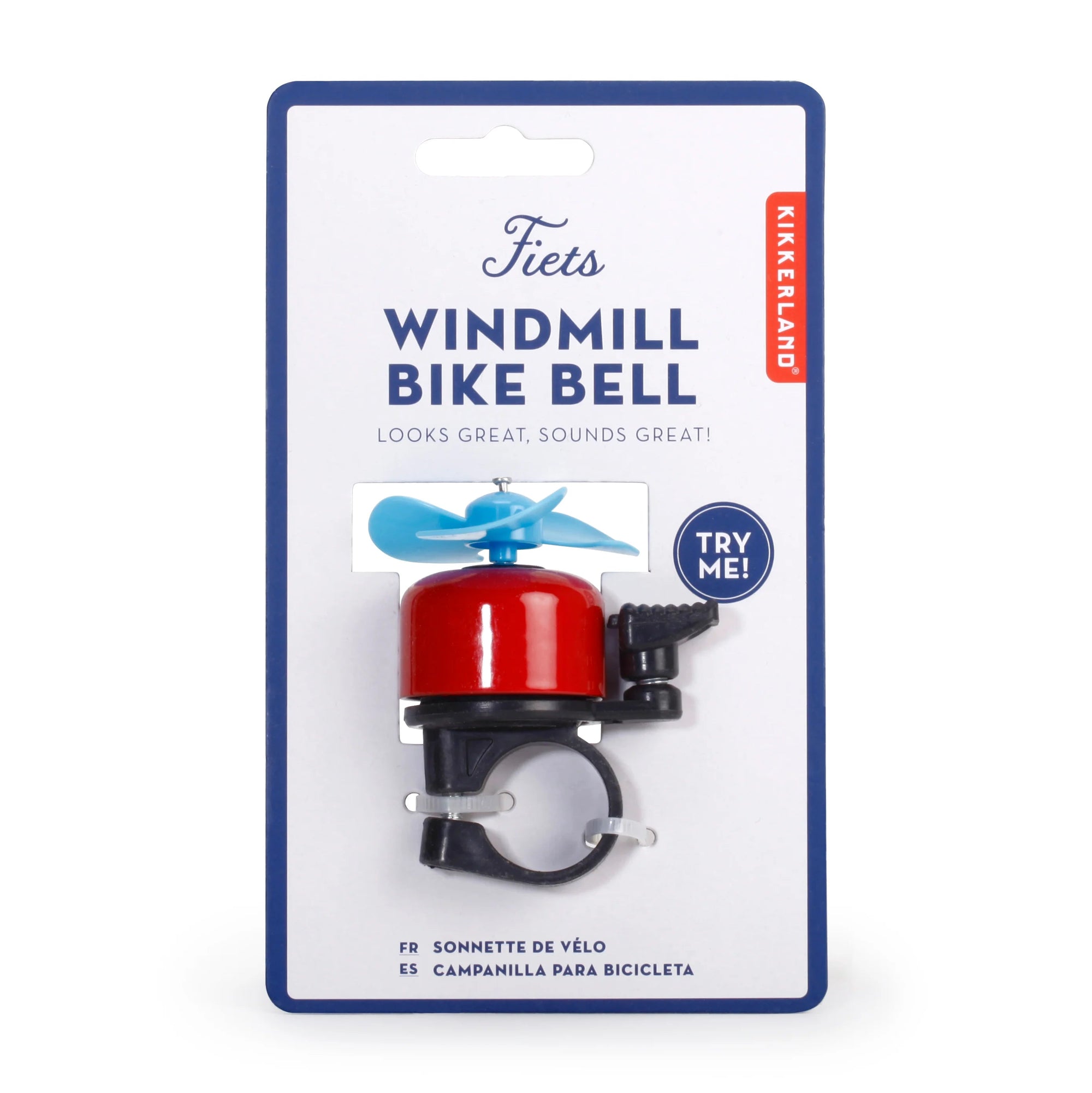 WINDMILL BIKE BELL-bicycle bell-KIKKERLAND DESIGNS-Coriander