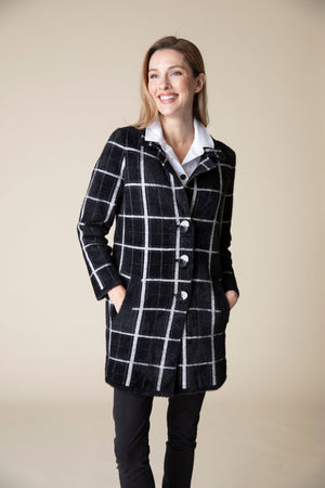 WINDOW PANE CAR COAT-Jackets & Sweaters-HABITAT-Coriander