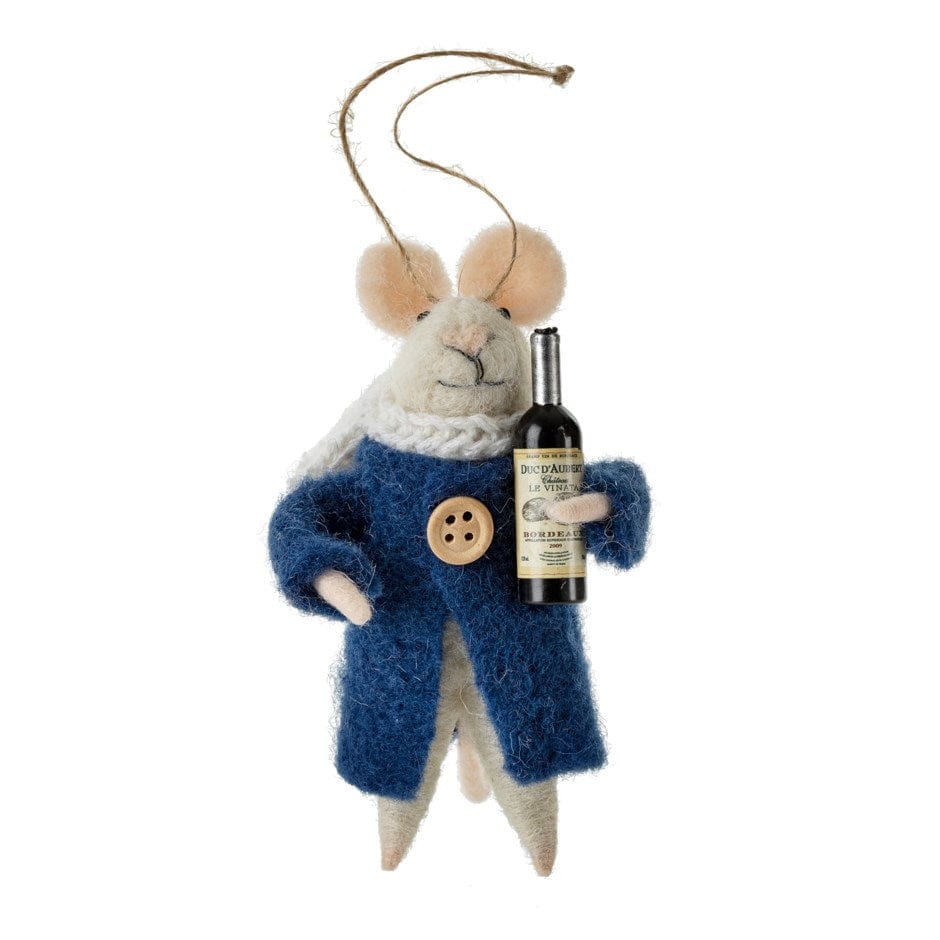 WINE GIFTER MOUSE-Ornament-INDABA TRADING-Coriander