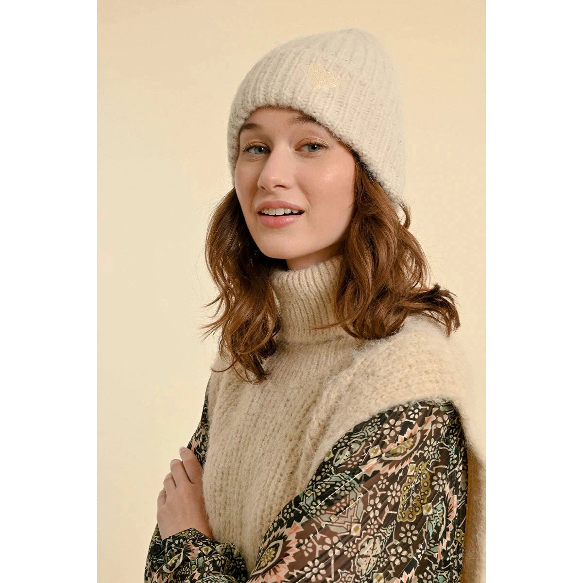 WINTER HAT | CUFFED BEANIE-Accessories-MOLLY BRACKEN-Coriander