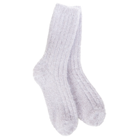 WOMEN'S CREW SOCKS | FEATHER: LILAC-Socks & Footwear-WORLD'S SOFTEST-Coriander