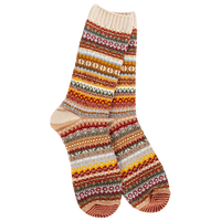 WOMEN'S CREW SOCKS | NORDIC: CASHEW-Socks & Footwear-WORLD'S SOFTEST-Coriander