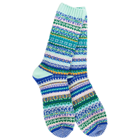 WOMEN'S CREW SOCKS | NORDIC: MINT-Socks & Footwear-WORLD'S SOFTEST-Coriander