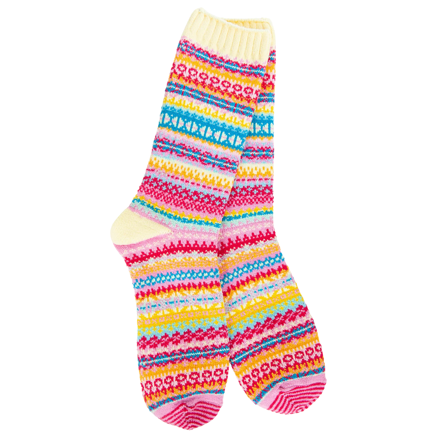 WOMEN'S CREW SOCKS | NORDIC: WHIMSY-Socks & Footwear-WORLD'S SOFTEST-Coriander