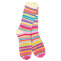 WOMEN'S CREW SOCKS | NORDIC: WHIMSY-Socks & Footwear-WORLD'S SOFTEST-Coriander
