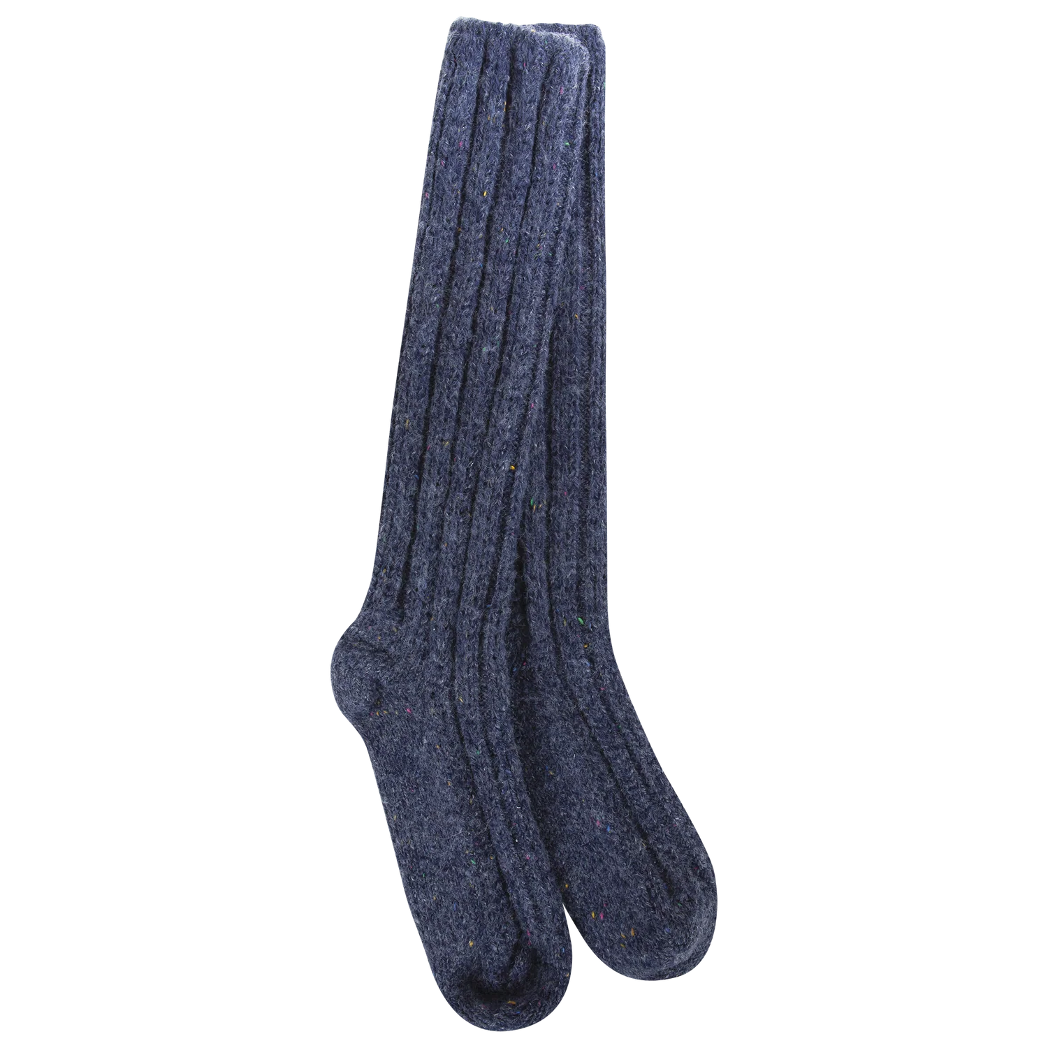 WOMEN'S CREW SOCKS | SWEATER SLOUCH: DENIM CONFETTI-Socks & Footwear-WORLD'S SOFTEST-Coriander