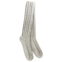 WOMEN'S CREW SOCKS | SWEATER SLOUCH: GREY CONFETTI-Socks & Footwear-WORLD'S SOFTEST-Coriander