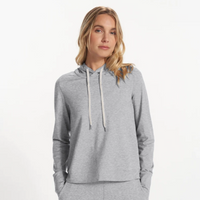 WOMEN'S ESSENTIAL NON-ZIP HOODIE TOP-Tops-FORNIA-XSMALL-GREY-Coriander