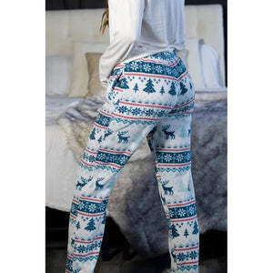 WOMEN'S FLEECE PJ PANTS-Bottoms-FORNIA-Coriander